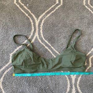 Olive green aerie swim top